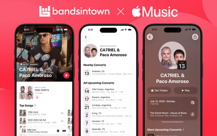 Bandsintown brings concert listings to Apple Music